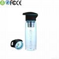 whosale 750ml UV sterilization plastic sports water bottles