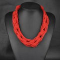 Simple national fashion OL hand-woven necklace