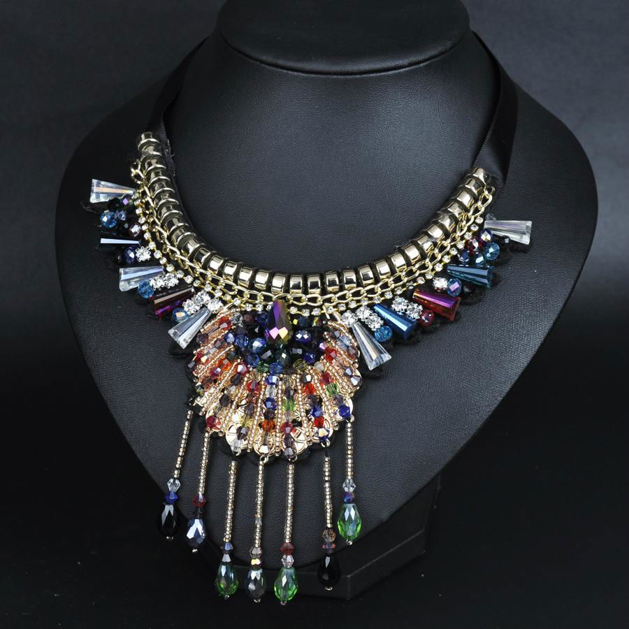 Fashion exaggerated diamond necklace 5