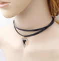 Punk triangle necklace collar necklace