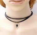 Punk triangle necklace collar necklace double cortex 2