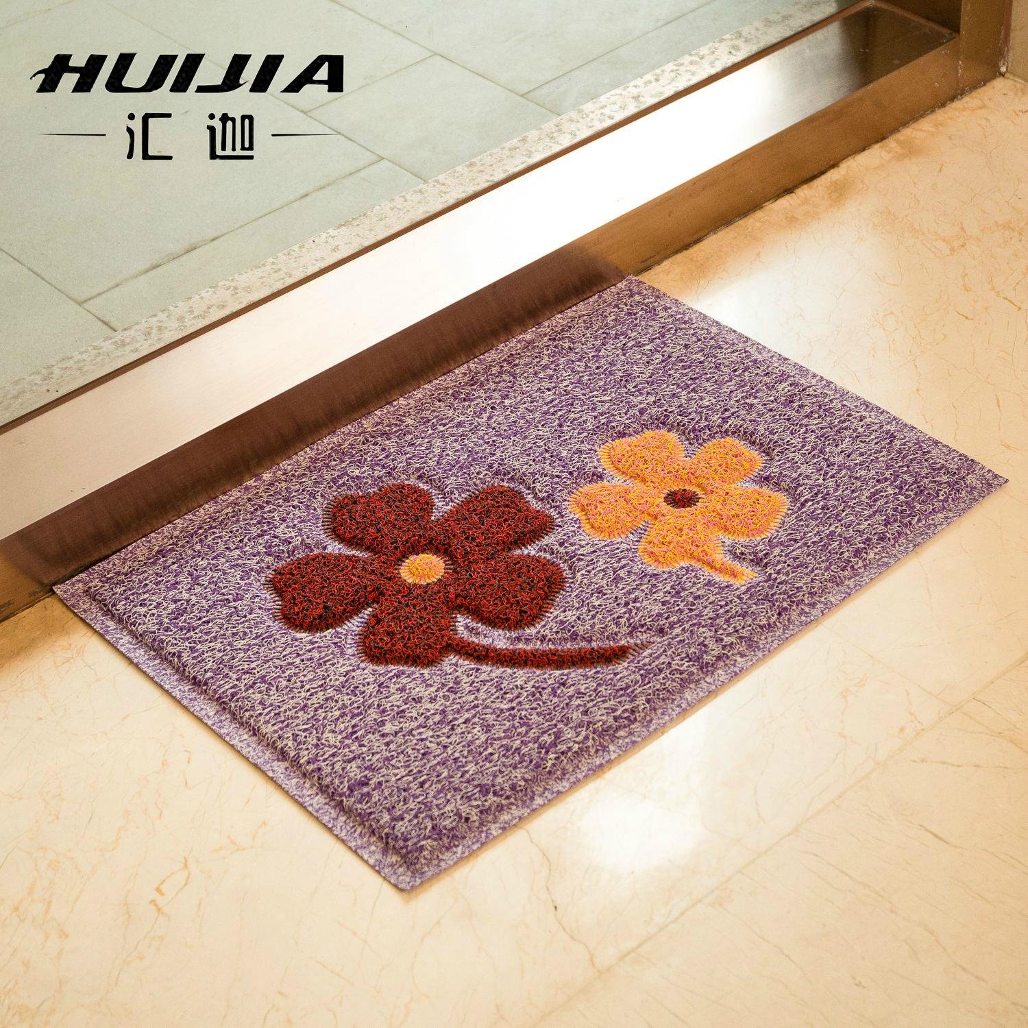 Double color PVC rubber mat waterproof floor mat 