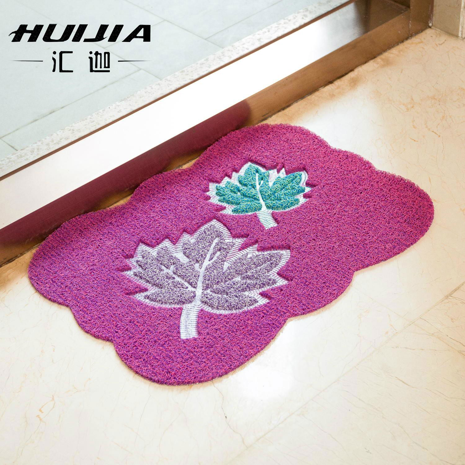Double color PVC rubber mat waterproof floor mat  3