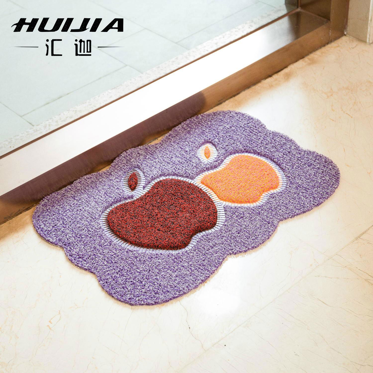 Double color PVC rubber mat waterproof floor mat  4