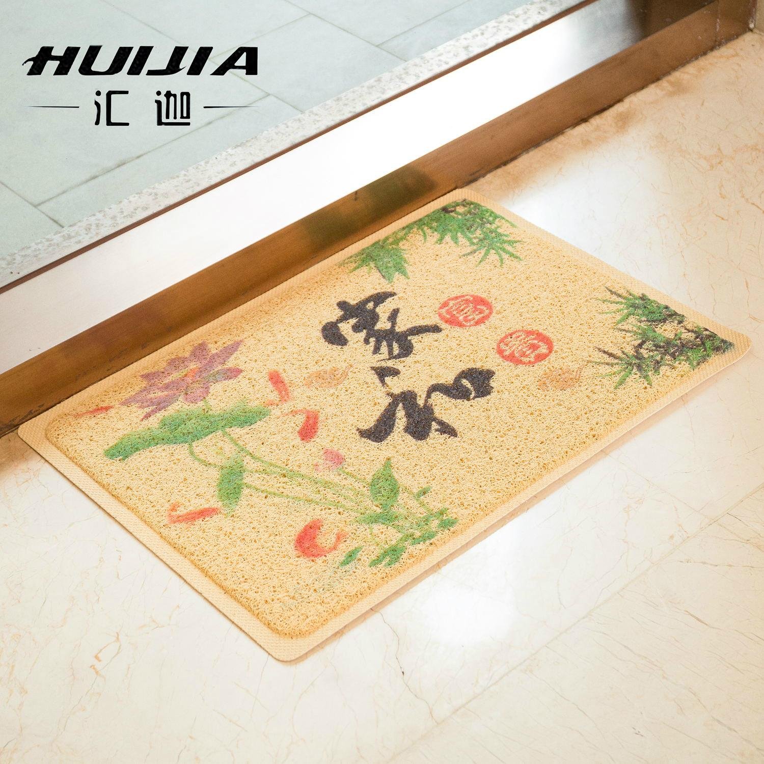 New product colorful printed pvc coil mat outdoor mat  4