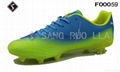 soccer outdoor shoes with leather upper and TPU outsole 2