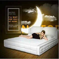 Queen size memory foam spring mattress