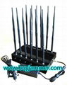 12-band Jammer Cell Phone GSM CDMA 3G 4G WIFI GPS VHF,UHF and Lojack