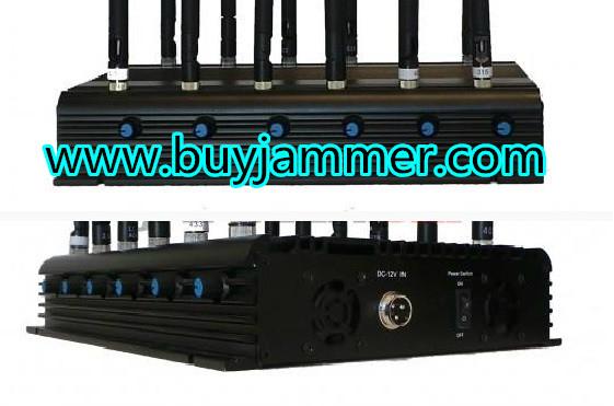 12-band Jammer Cell Phone GSM CDMA 3G 4G WIFI GPS VHF,UHF and Lojack 3