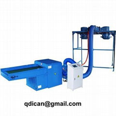 Fiber opening and filling machine