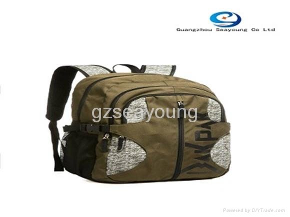 fashionable college canvas backpack laptop school backpack