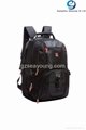 High quality men's strong laptop backpack with nylon custom logo 2