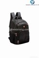 High quality men's strong laptop backpack with nylon custom logo 5