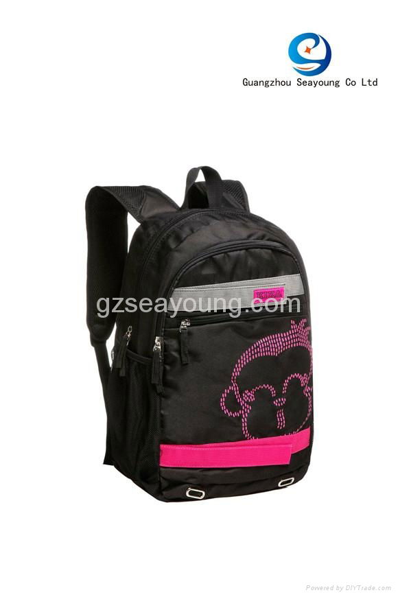 good quality school backpack lightweight durabe canvas bag 2