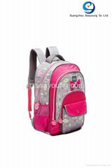 Promotional Cheap Cute with Butterfly Knot School Backpack Computer Backpack