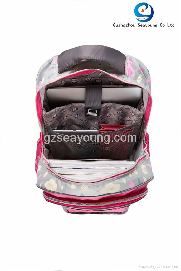 Promotional Cheap Cute with Butterfly Knot School Backpack Computer Backpack 3