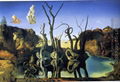 Swans Reflecting Elephants by Salvador Dali