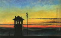 Railroad Sunset by Edward Hopper