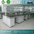 epoxy resin worktop with wood cabinet for laboratory 2