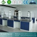 epoxy resin worktop with wood cabinet for laboratory 3