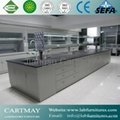 epoxy resin worktop with wood cabinet for laboratory 5