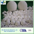 Inert alumina ceramics ball support media with heat resistan