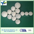 Inert alumina ceramics ball support media with heat resistan