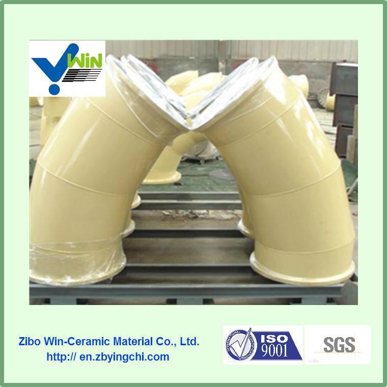 High Quality And Wear Resistant Alumina Ceramic Elbow Lining 2