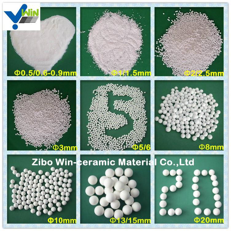 Inert ceramic ball high alumina pellet for ball mill grinding 2