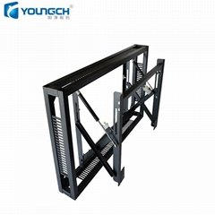 Front maintenance frame for video wall