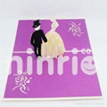 Luxury wedding pop up card handmade