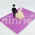 Luxury wedding pop up card handmade greeting card 2