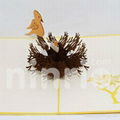 Bird nest pop up card handmade greeting card 2