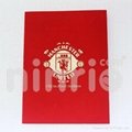 Manchester united pop up card handmade greeting card 2