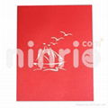 Sailing boat pop up card handmade greeting card 4