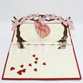 Love tree pop up card handmade greeting