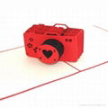 Camera pop up card handmade greeting card 1