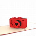 Camera pop up card handmade greeting card 2