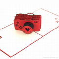 Camera pop up card handmade greeting card 3