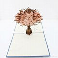 Cherry blossom pop up card handmade greeting card 1