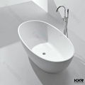 Unique P- shape small saize artificial stone bathtub for baby 1