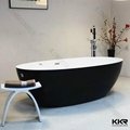 Large size artificial stone corner bath for adults 4