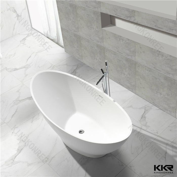 Small sample piece solid surface freestanding bathtub 3