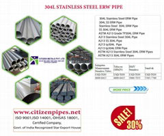 304L stainless steel ERW pipe