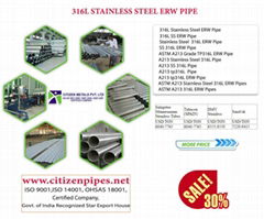 316L stainless steel ERW pipe