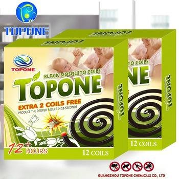 2016 Manufacturing 12 hour Topone smoke free mosquito coil for Africa