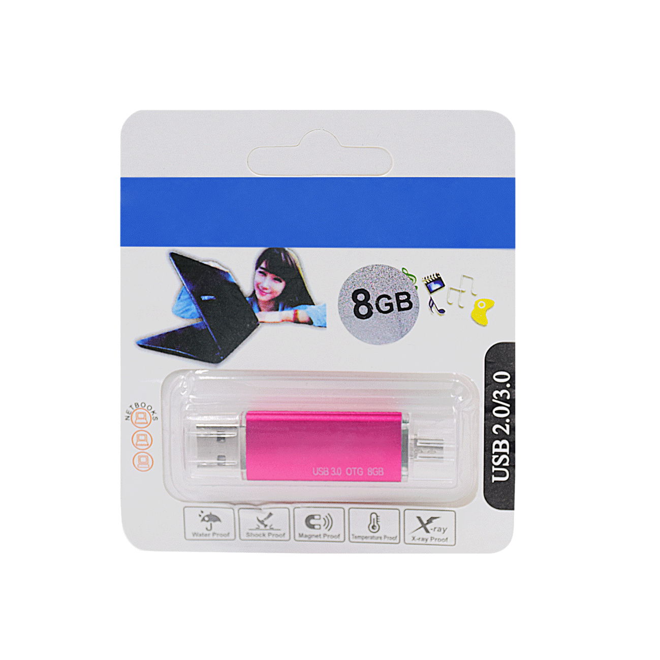 USB 3.0 Flash Drive, backward compatible with USB 2.0 3