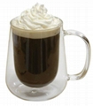 Glass double wall coffee cup 5