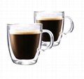 Glass double wall coffee cup 4