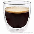 Insulated Eco-Friendly Double Wall Glass Coffee Mugs 